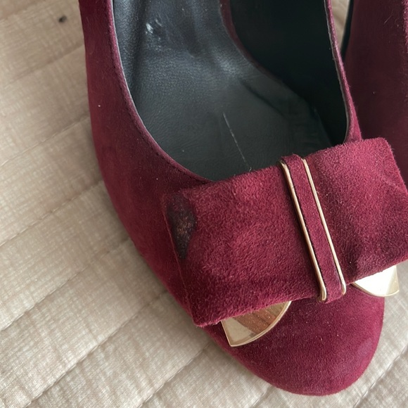 Beautiful mahogany suede high heels - Picture 5 of 5